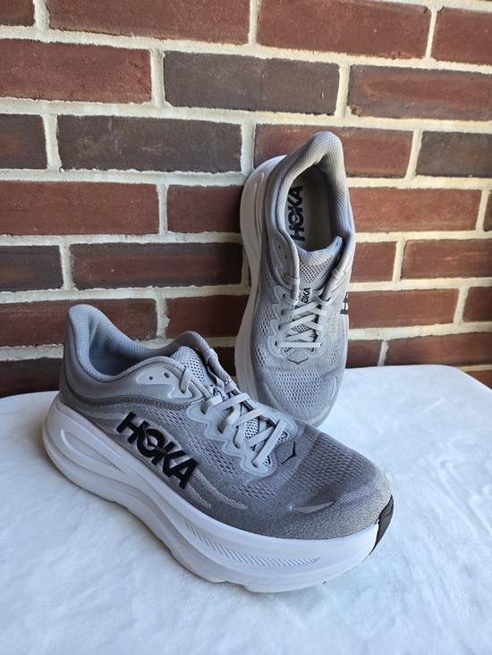 Hoka Other - HOKA Bondi 9 Men’s 11 2E Wide Galactic Grey Stellar Grey Running Shoes